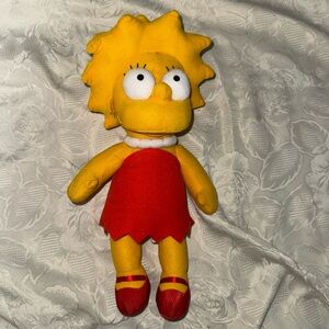 Lisa Simpson Yellow and Red Plush Toy